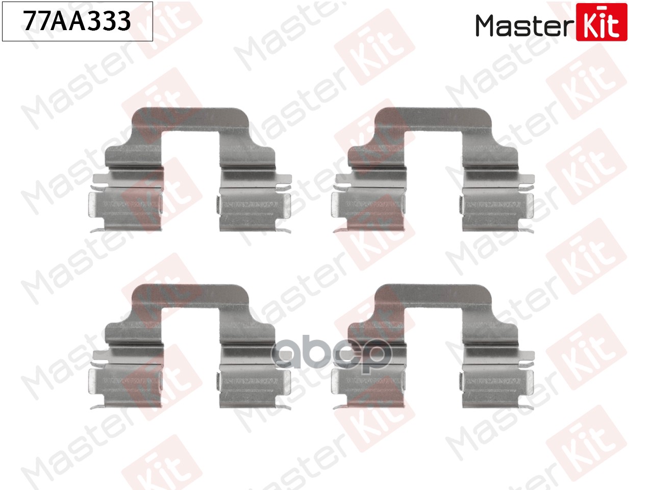 Комплект установочный тормозных колодок Ford MONDEO IV (BA7) 2007 - 2015 77AA333 MasterKit арт. 77AA333