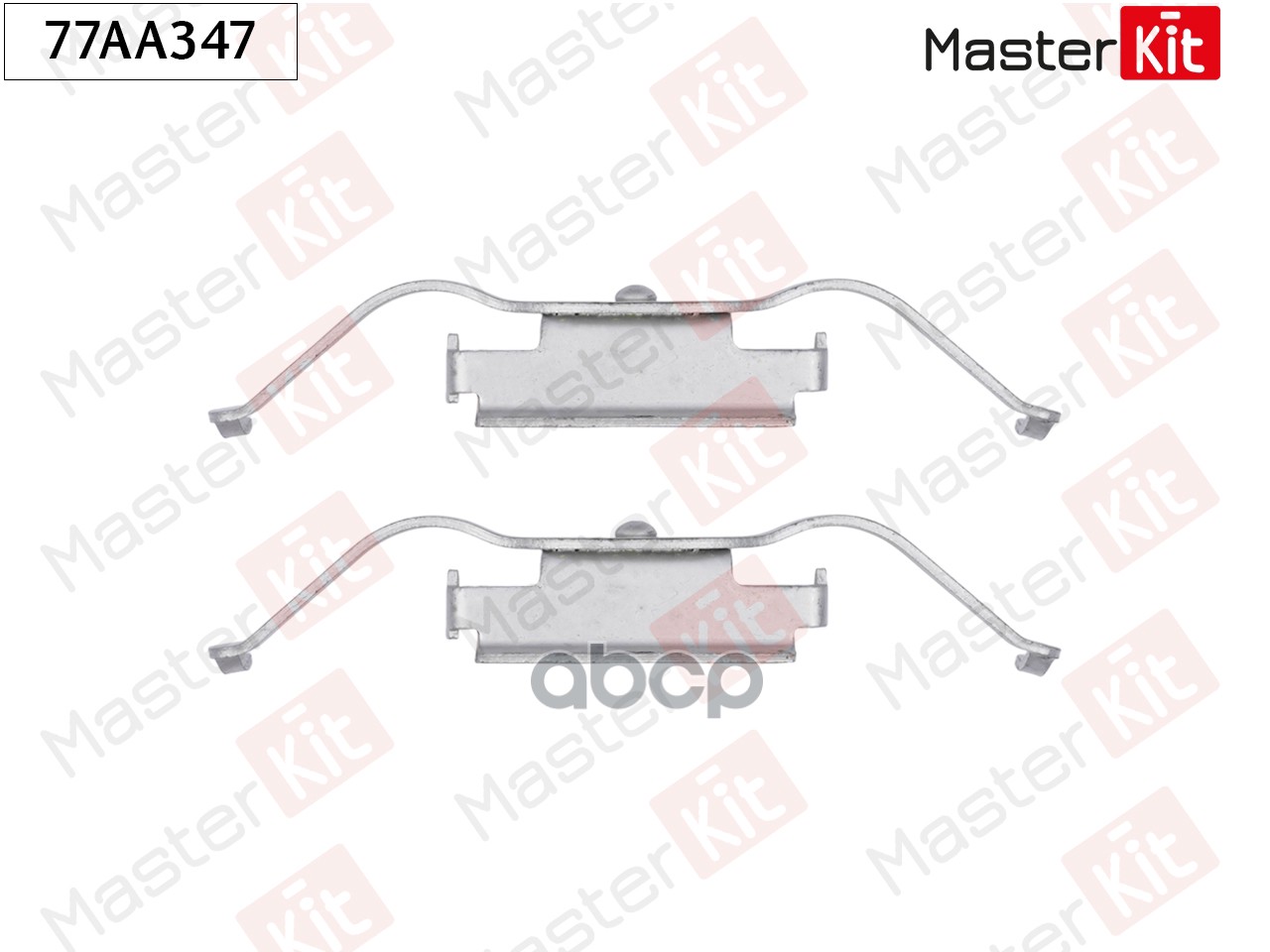 Комплект установочный тормозных колодок VW Transporter IV(70A,70H,7DA,7DH) 90-03 MasterKit арт. 77AA347