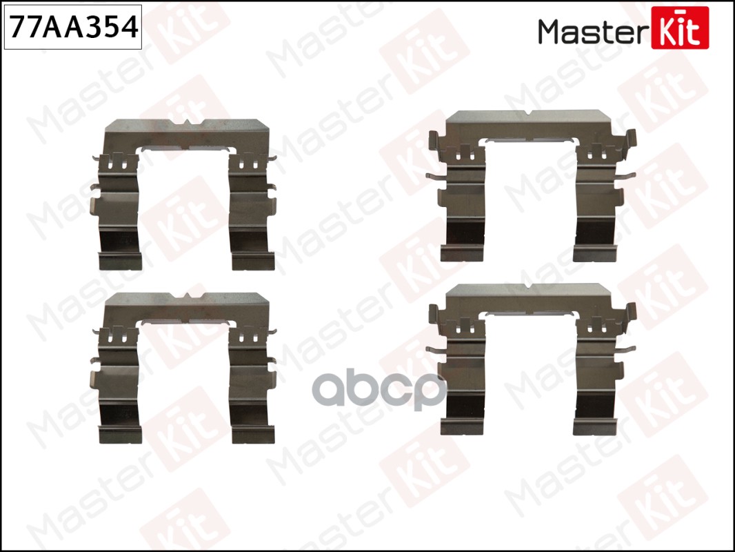Комплект установочный тормозных колодок Subaru Legacy IV(BL),Outback(BL,BP) 03-15 MasterKit арт. 77AA354