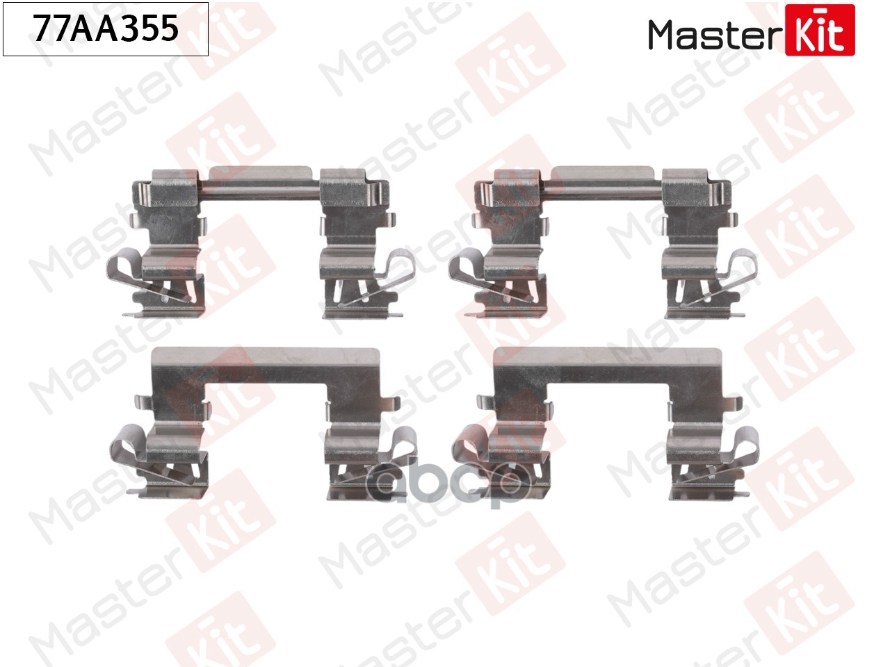 Комплект установочный тормозных колодок Toyota Previa(_R3_) 00-06 MasterKit арт. 77AA355