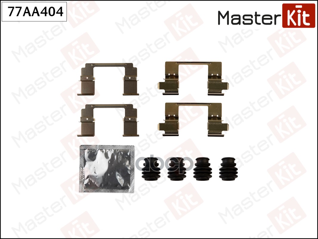 Комплект установочный тормозных колодок Honda ACCORD VIII (CU) 2008 - 77AA404 MasterKit арт. 77AA404