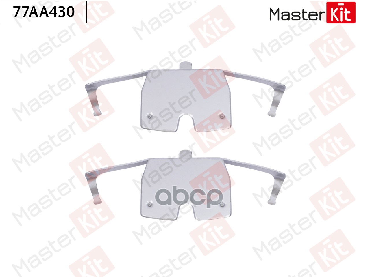 Комплект установочный тормозных колодок BMW X6(E71,E72),7(F01,F02,F03,F04) 07-15 77AA430 MasterKit арт. 77AA430