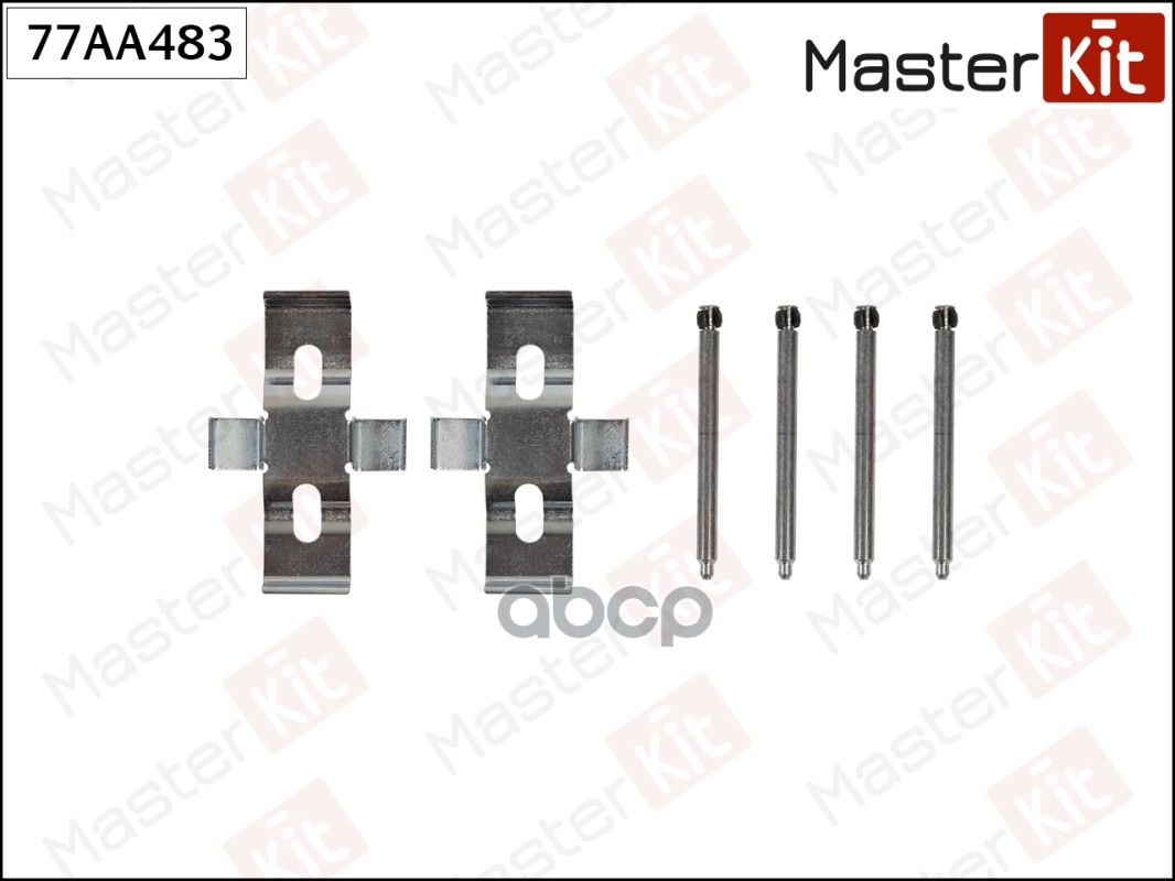 Комплект установочный тормозных колодок SEAT Ibiza III(6L1) 02-09,Volvo S60 I(384) 00-10 MasterKit арт. 77AA483