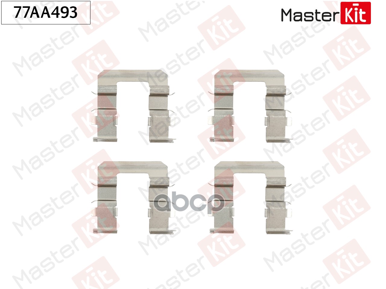 Комплект установочный колодок Hyundai ix55 2006 - MasterKit арт. 77AA493