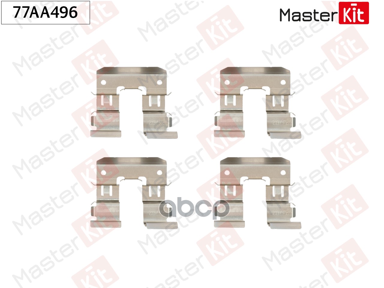 Комплект установочный колодок Subaru FORESTER (SH_) 2007 - 77AA496 MasterKit арт. 77AA496