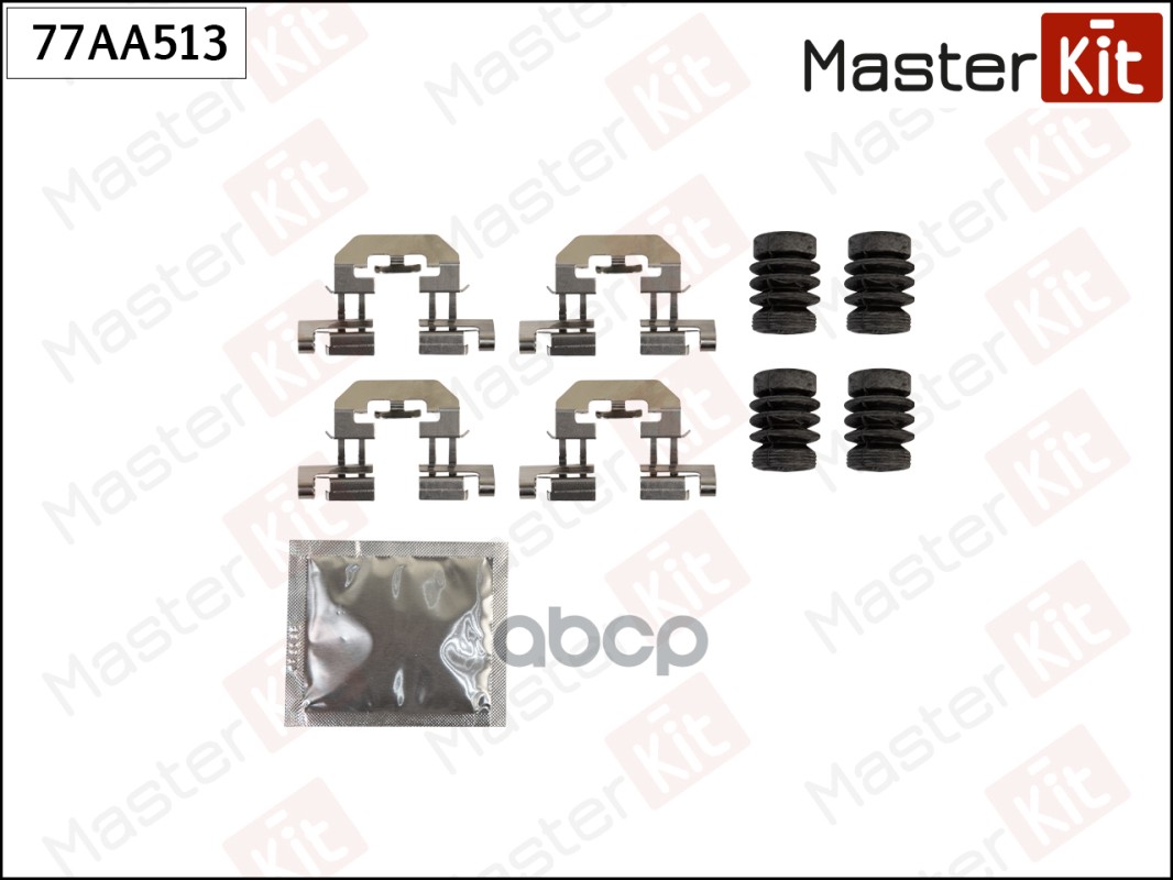Комплект установочный тормозных колодок Kia SORENTO III (UM) 2015 - 77AA513 MasterKit арт. 77AA513