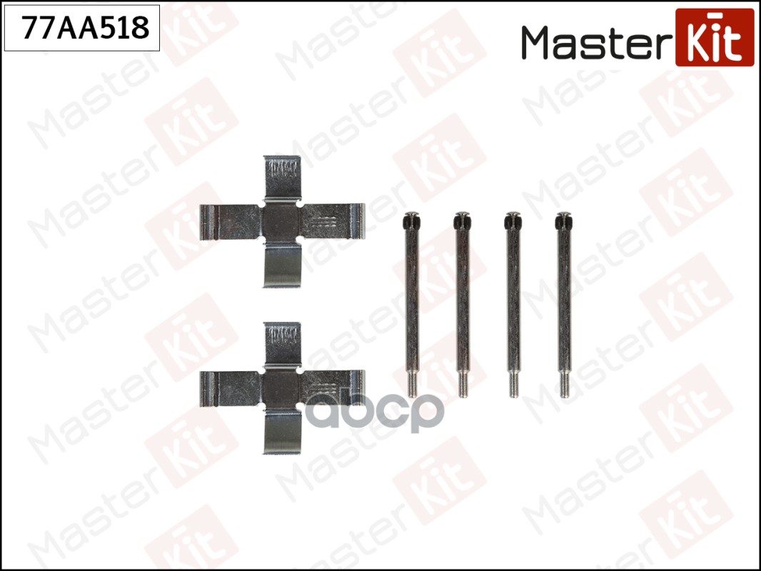 Комплект установочный тормозных колодок Mazda 3 (BM, BN) 2013 - MasterKit арт. 77AA518