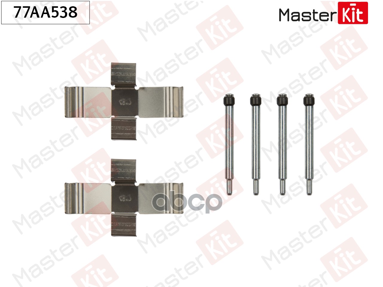 Комплект установочный тормозных колодок MB SL(R107) 71-89,VW Transporter II 67-79 MasterKit арт. 77AA538