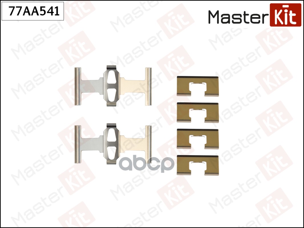 77AA541 Комплект установочный тормозных колодок Honda CIVIC V седан (EG  EH) 1991 - 1996 MasterKit арт. 77aa541