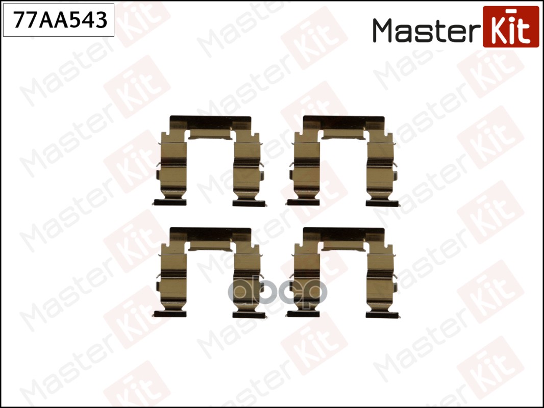 Комплект установочный тормозных колодок Nissan MAXIMA / MAXIMA QX IV (A32) 1994 - 2000 MasterKit арт. 77AA543
