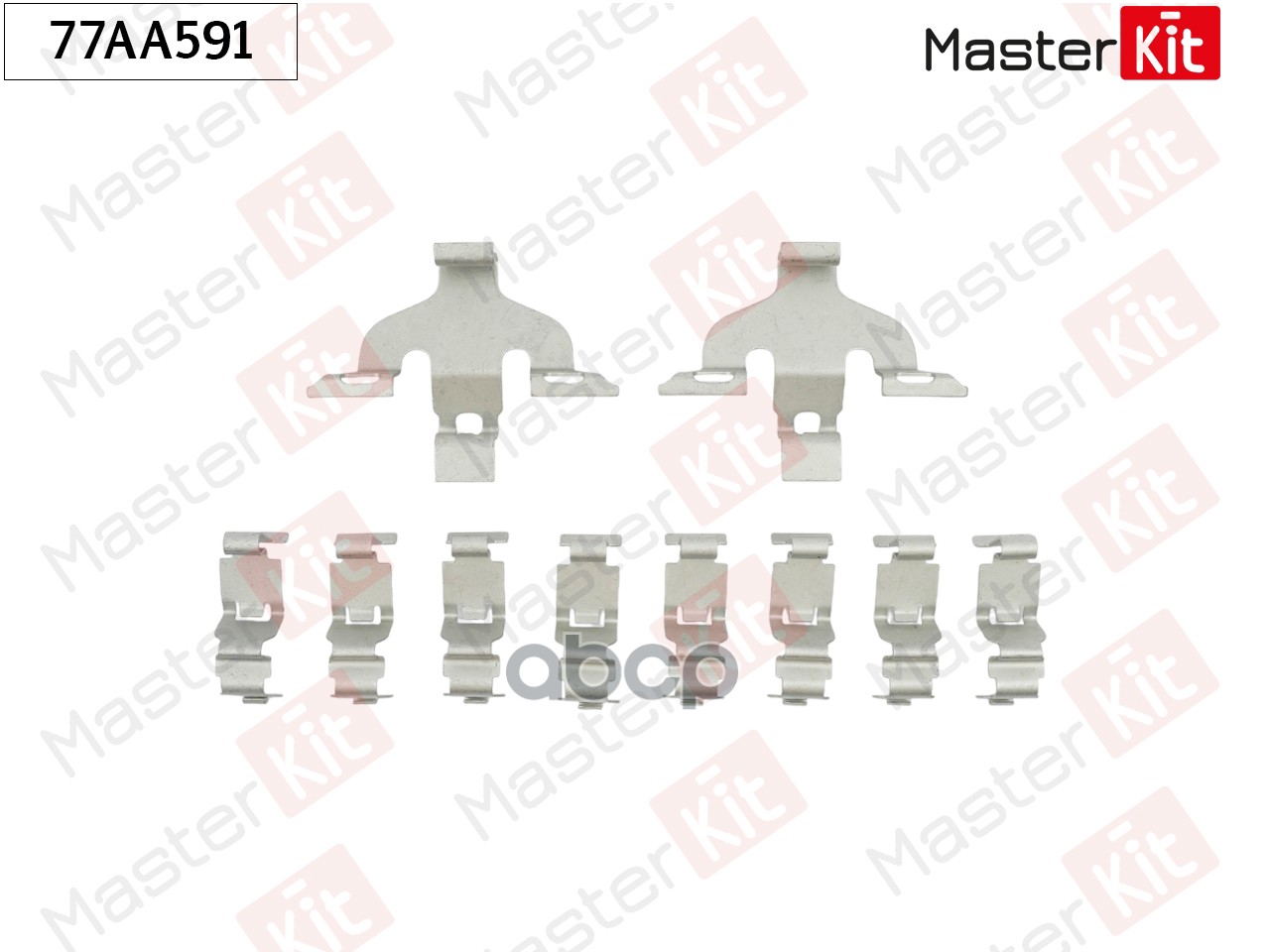 Комплект установочный тормозных колодок AUDI Q7 (4MB, 4MG) 2015 - 2019 MasterKit арт. 77AA591