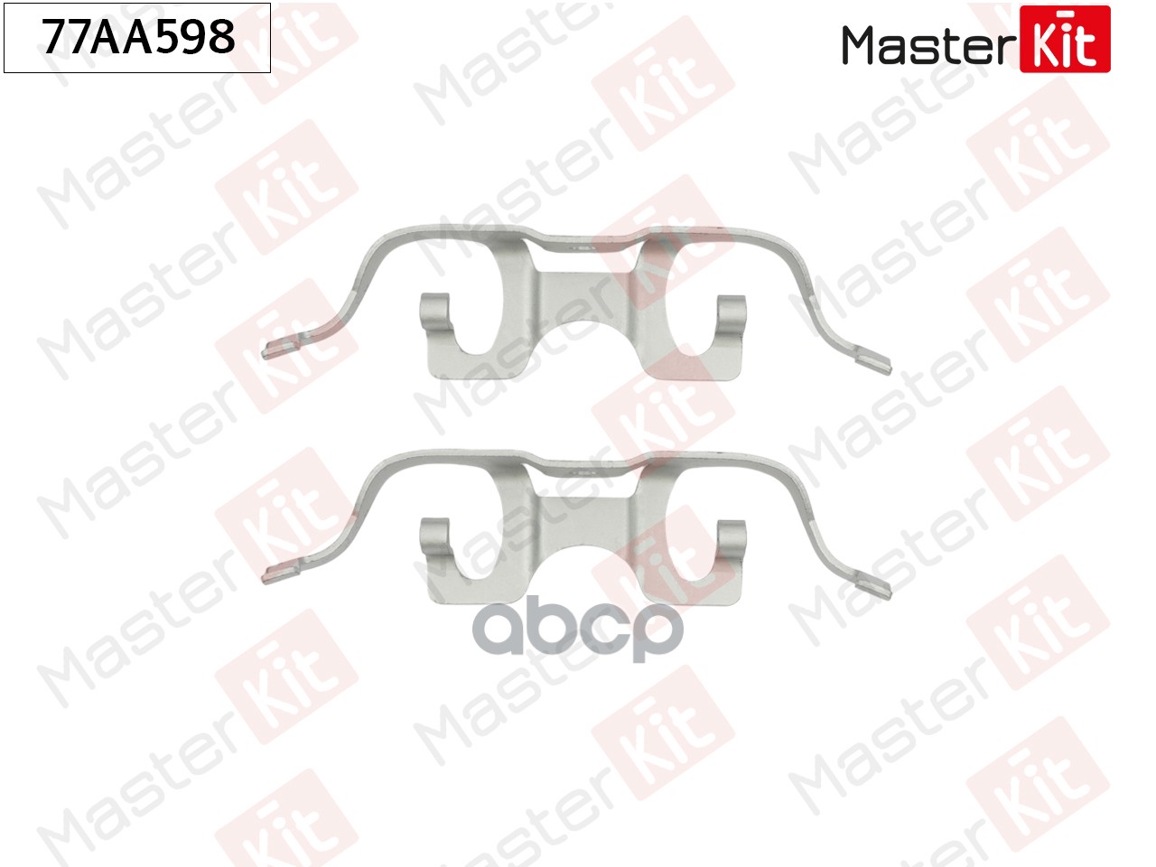 Комплект установочный тормозных колодок Mercedes-Benz C-CLASS (W205) 2013 - MasterKit арт. 77AA598