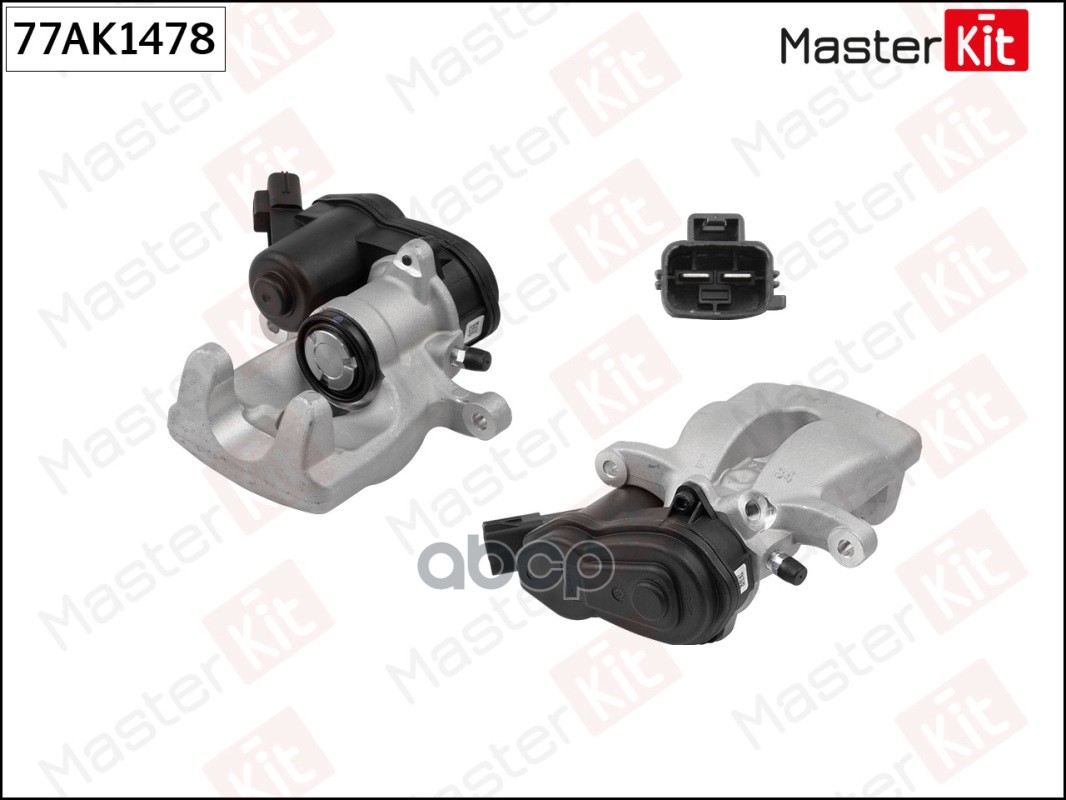 Суппорт тормозной зад. лев. Renault Fluence(L3_),Megane III(KZ0/1,DZ0/1_,BZ0/1_) 08- MasterKit арт. 77AK1478