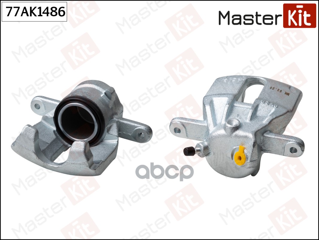 77AK1486 Тормозной суппорт перед.  лев. Renault DUSTER 2010 -  LOGAN 2009 -  CAPTUR (J5_  H5_) 2013 MasterKit арт. 77ak1486