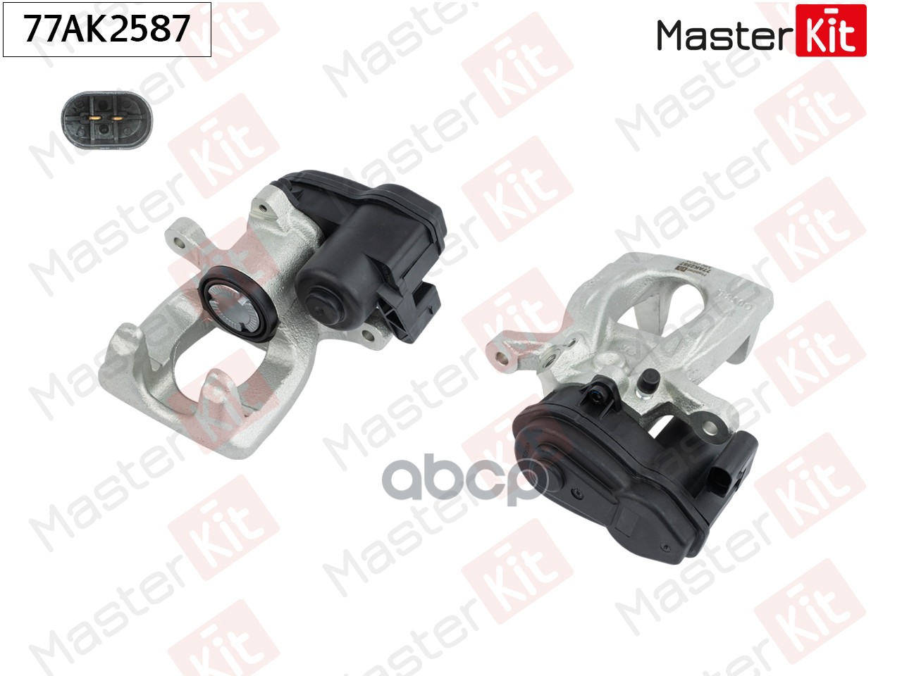 Тормозной суппорт зад. лев. Nissan QASHQAI II (J11, J11_) 2013 - 77AK2587 MasterKit арт. 77AK2587