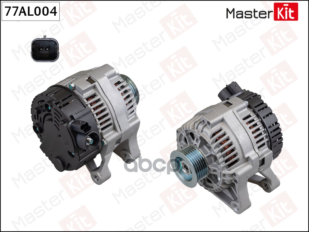 77AL004 Генератор PEUGEOT 206 (14V 70A) MasterKit арт. 77al004
