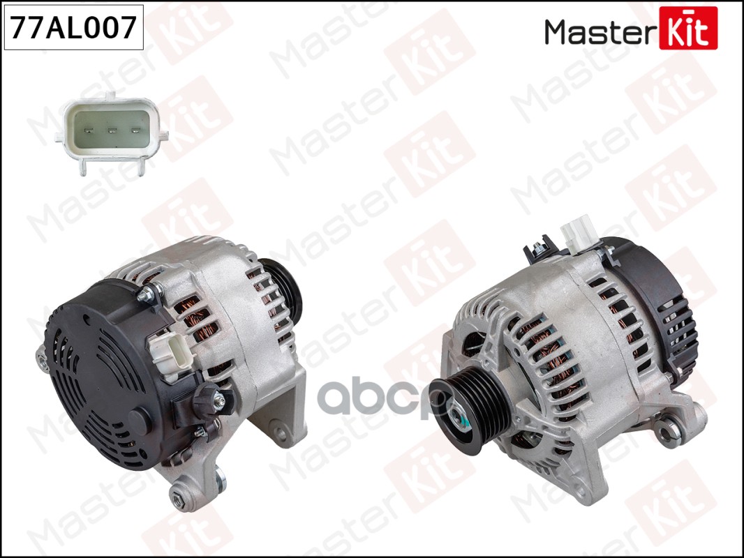 Генератор Ford Focus(DAW,DBW,DNW,DFW) 98-07 (14V,80A) MasterKit арт. 77AL007