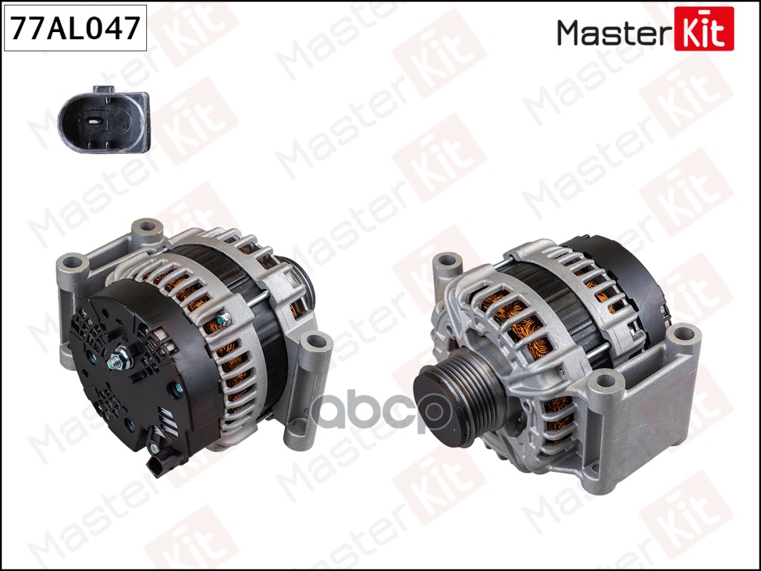 Генератор Citroen Jumper III 06-,Ford Transit(FCD,FDD) 13-,Peugeot Boxer III 06- (14V,150A) MasterKit арт. 77AL047