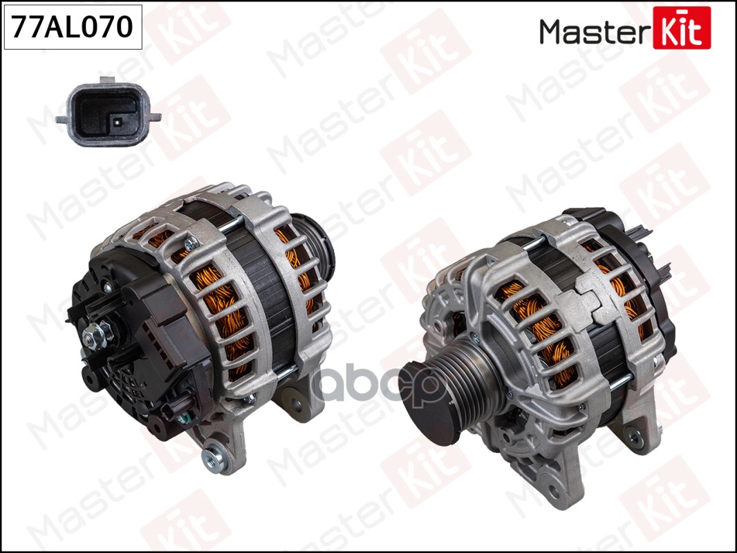 Генератор NISSAN QASHQAI, X-TRAIL 15-> MasterKit арт. 77AL070