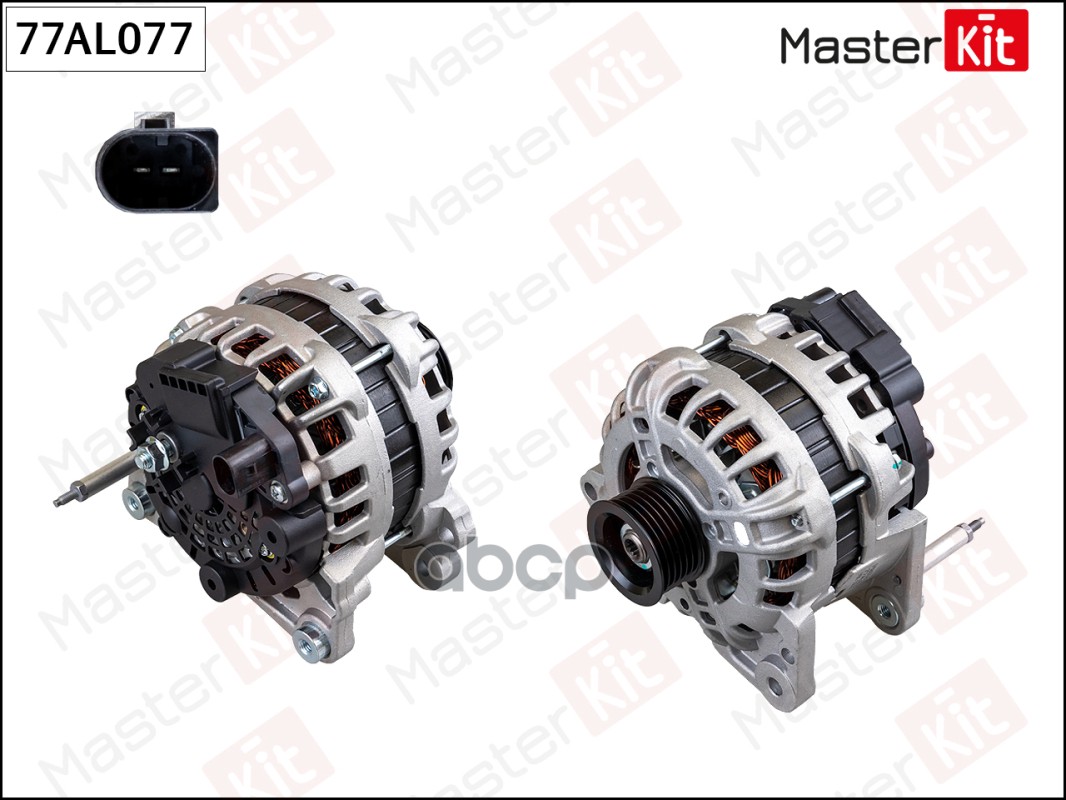 77AL077 Генератор SKODA RAPID  VW POLO (110A) MasterKit арт. 77al077
