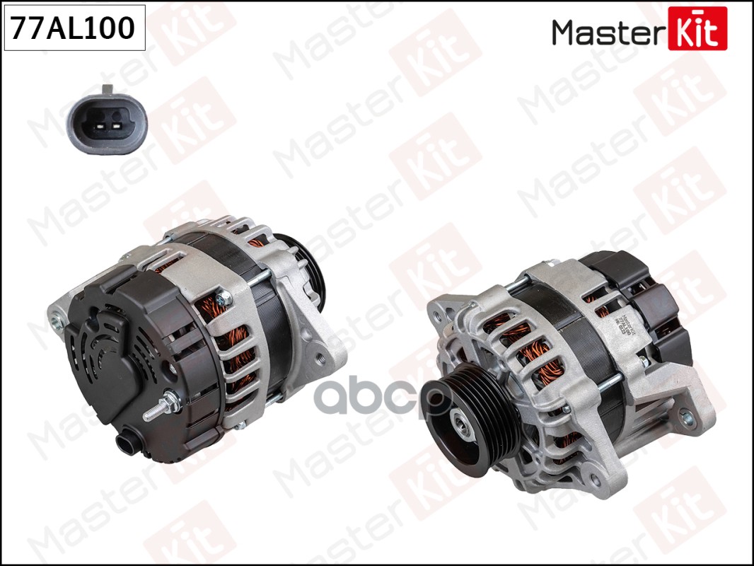 77AL100 Генератор Chevrolet AVEO/KALOS (T250  T255)/Daewoo MATIZ (M100  M150) 1998 - (14V 80A) MasterKit арт. 77al100