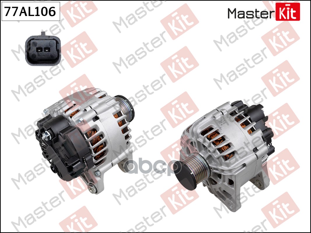 Генератор RENAULT DUSTER, NISSAN TERANO 2.0 14-> MasterKit арт. 77AL106