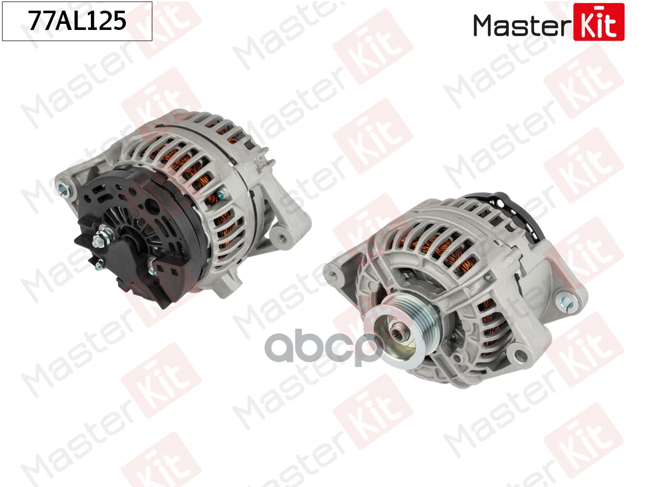 Генератор  OPEL ASTRA G, ZAFIRA A 100A 77AL125 MasterKit арт. 77AL125
