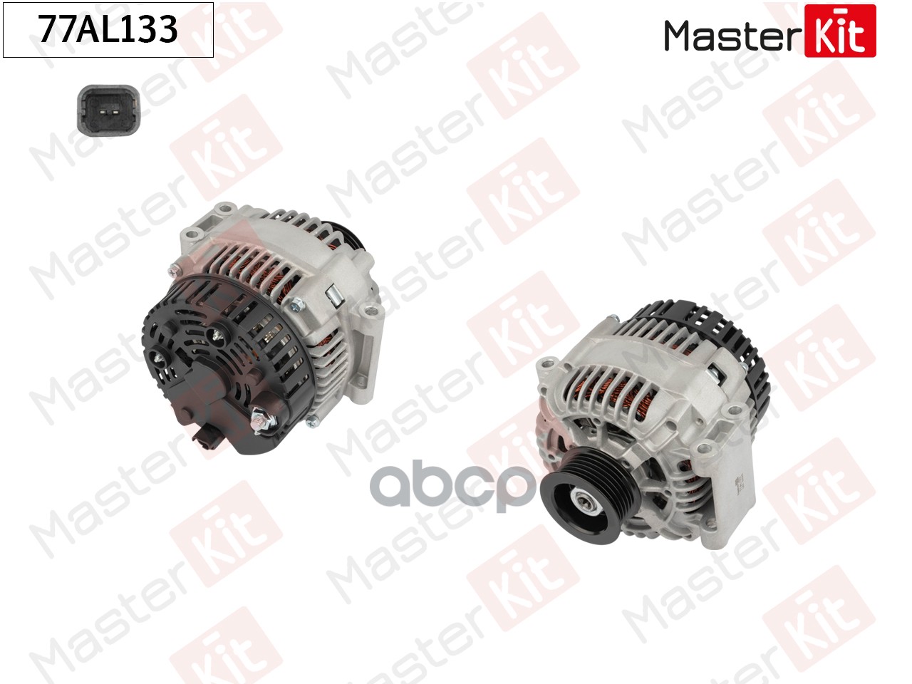 77AL133 Генератор Nissan KUBISTAR (X76)/Renault LOGAN I (LS_  KS_) 2003 - (14V 75A) MasterKit арт. 77al133