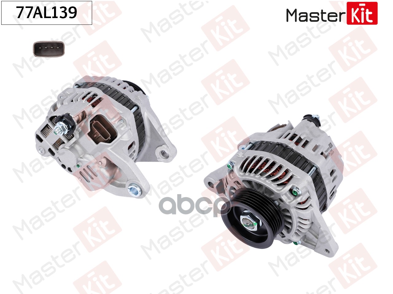 Генератор MITSUBISHI L200 2.5 DI-D 07-> 90A MasterKit арт. 77AL139