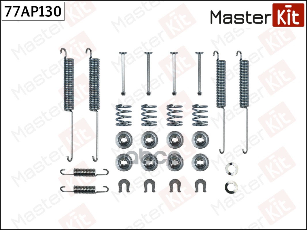 Комплект установочный тормозных колодок MITSUBISHI Space Gear 95-00 , L200 96- MasterKit 77AP130 MasterKit арт. 77AP130