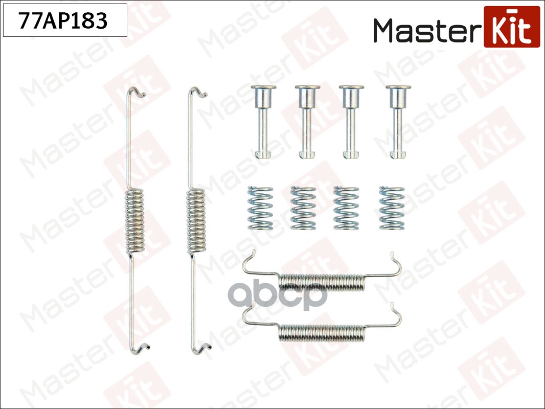 Комплект установочный тормозных колодок задн PORSCHE Cayenne (92A) 06.10- MasterKit 77AP183 MasterKit арт. 77AP183