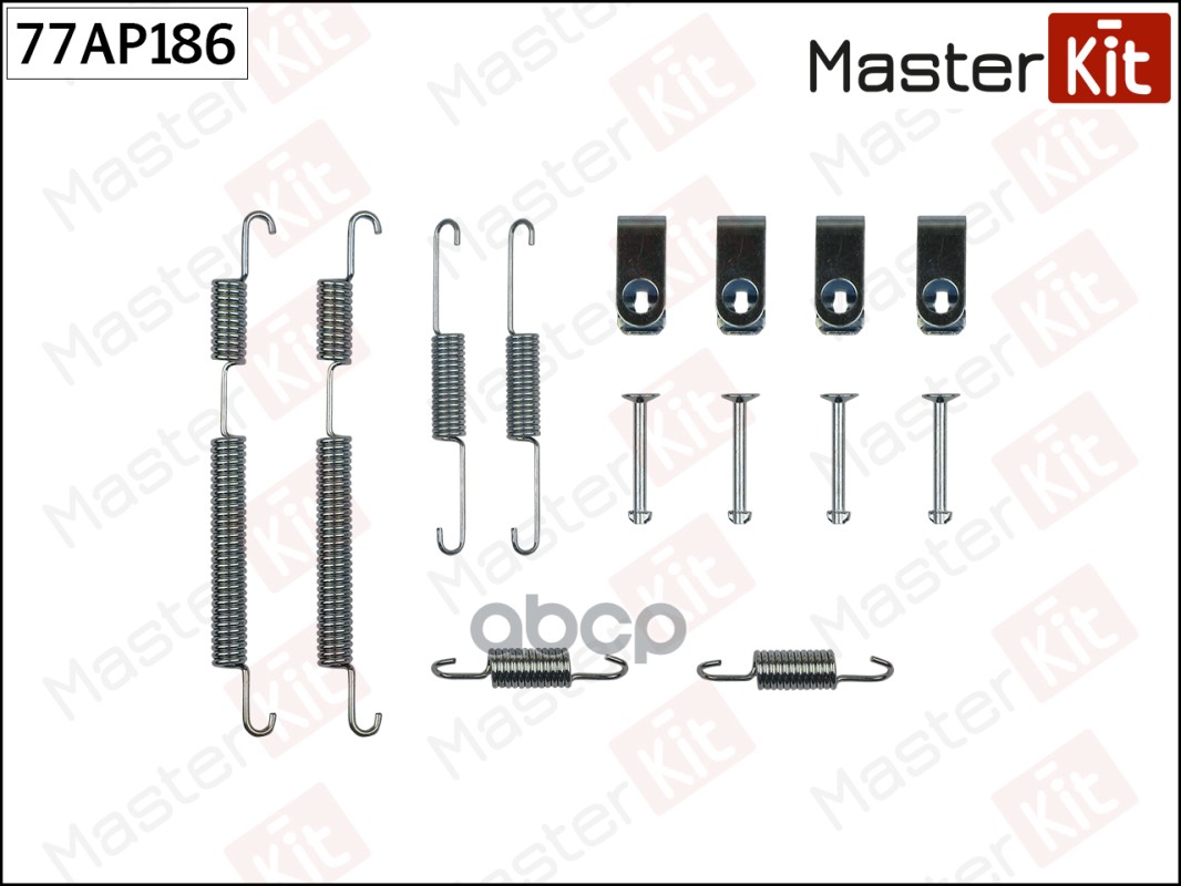 Комплект установочный тормозных колодок задн HYUNDAI Accent III  05- MasterKit 77AP186 MasterKit арт. 77AP186