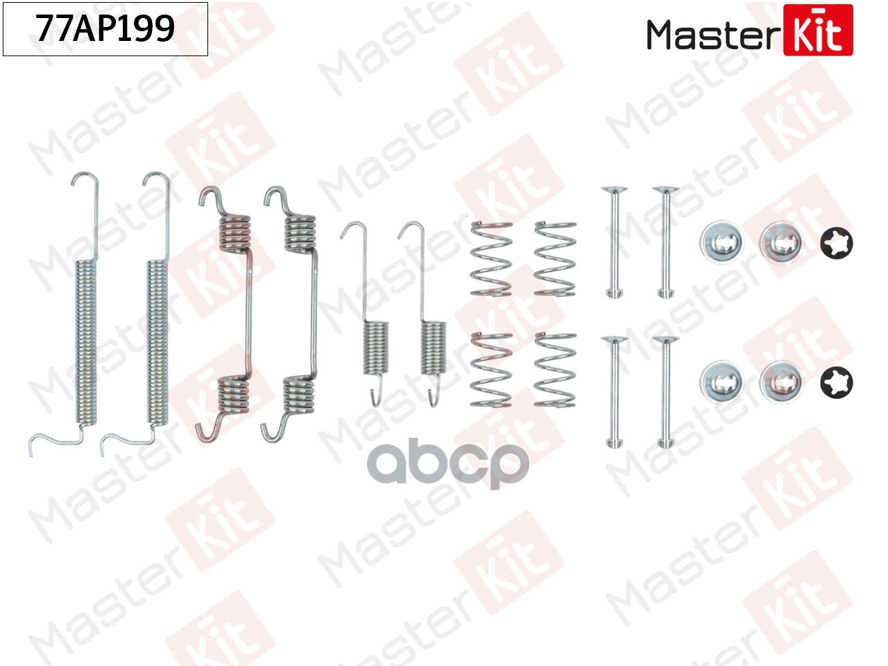 Комплект установочный барабанных колодок Daewoo NEXIA 1995 - 1997 Masterkit MasterKit арт. 77AP199