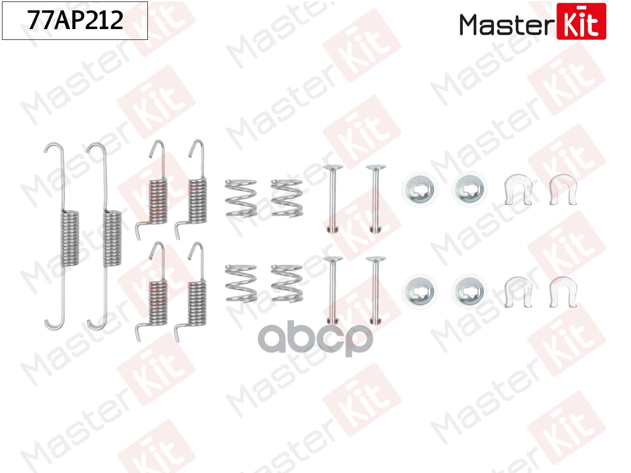 Комплект установочный барабанных колодок Mitsubishi OUTLANDER I (CU_W) 2001 - 2008 MasterKit арт. 77AP212