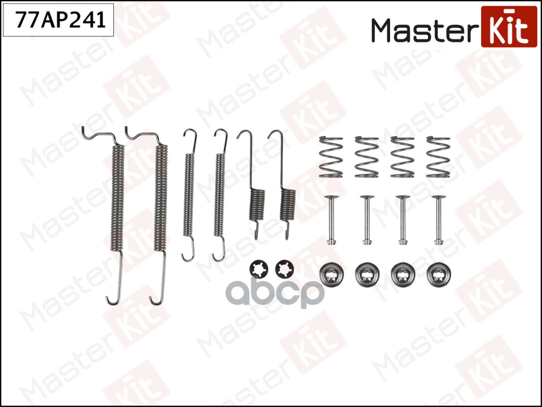 Комплект установочный барабанных колодок Opel CORSA A TR (S83) 1982 - 1993 MasterKit арт. 77AP241