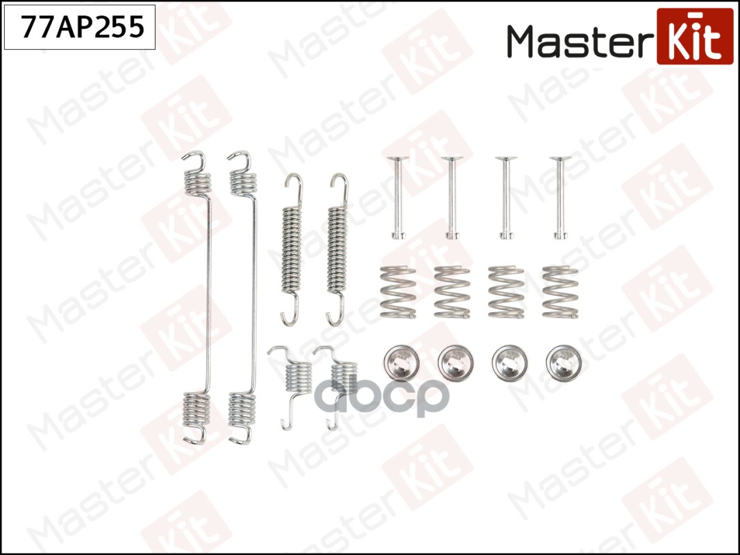 Комплект установочный барабанных колодок Renault SANDERO 2008 - MasterKit арт. 77AP255
