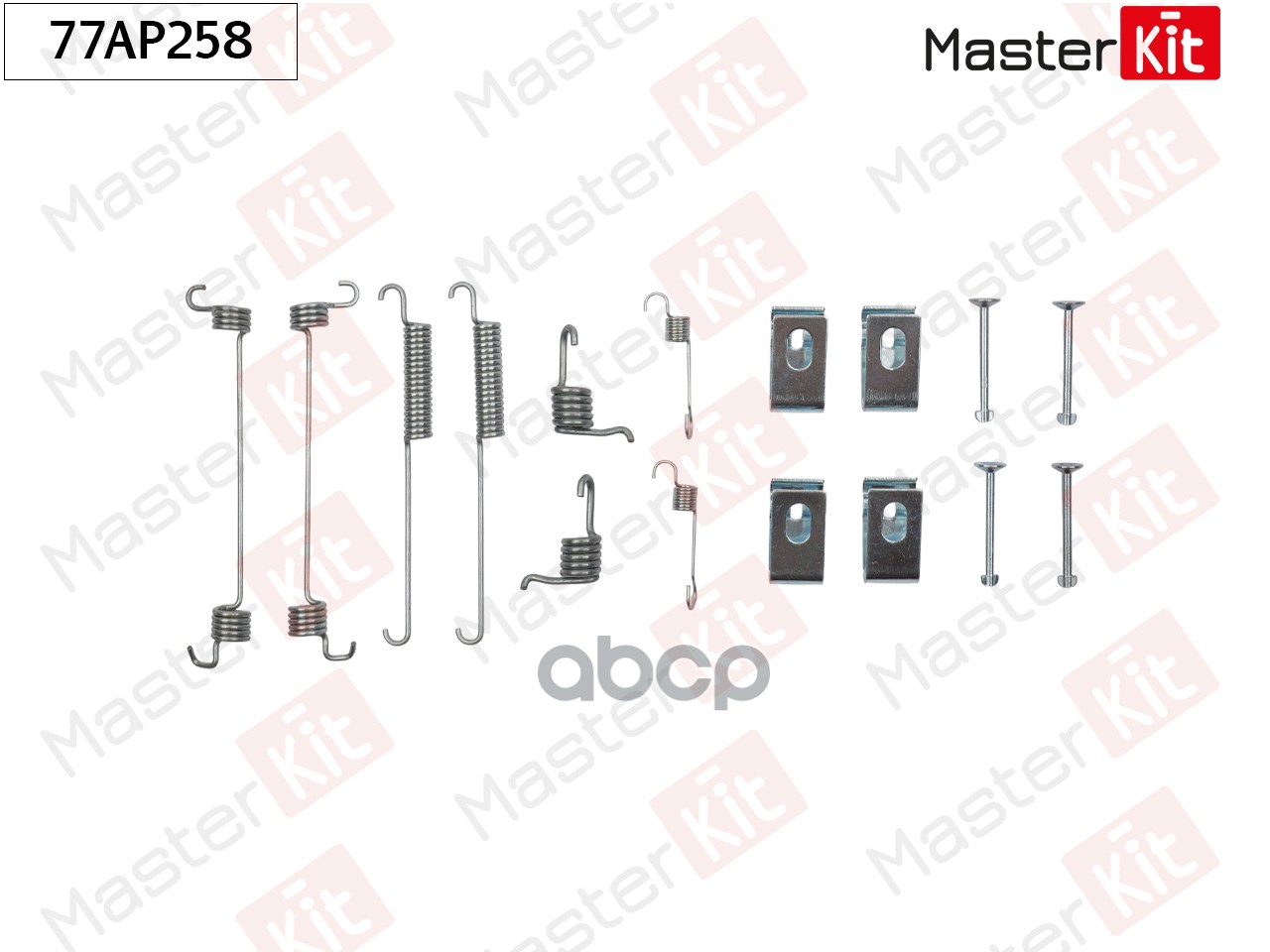 Комплект установочный барабанных колодок Ford ESCORT '91 Express (AVF) 1990 - 1994 MasterKit арт. 77AP258