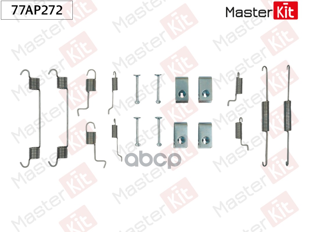 77AP272 Комплект установочный барабанных колодок Mazda 323 C IV (BG) 1989 - 2000 MasterKit арт. 77ap272