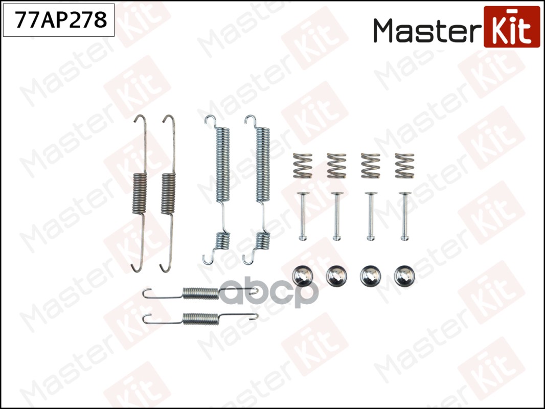 Комплект установочный барабанных колодок Hyundai ACCENT I (X-3) 1994 - 2000 Masterkit MasterKit арт. 77AP278