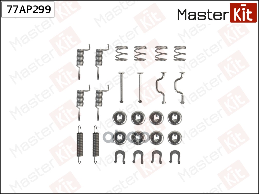 Комплект установочный барабанных колодок Toyota AVENSIS (_T22_) 1997 - 2003 MasterKit арт. 77AP299