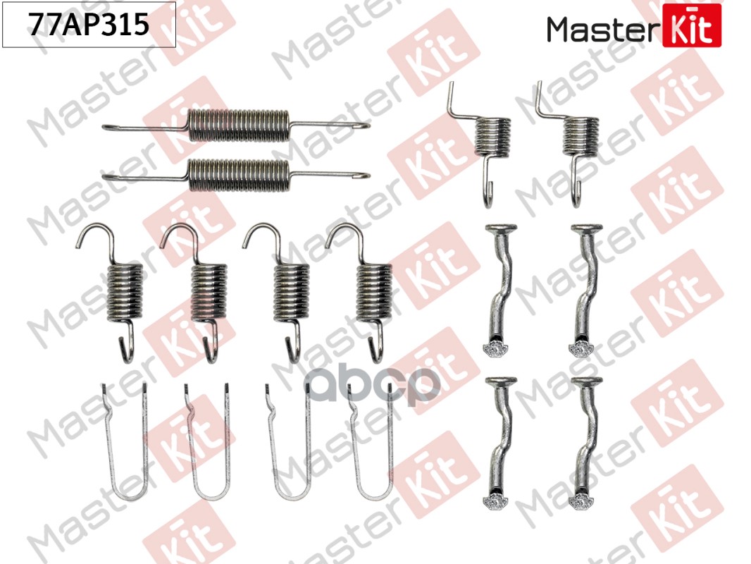 Комплект установочный барабанных колодок Honda CR-V II (RD_) 2001 - 2007 Masterkit MasterKit арт. 77AP315