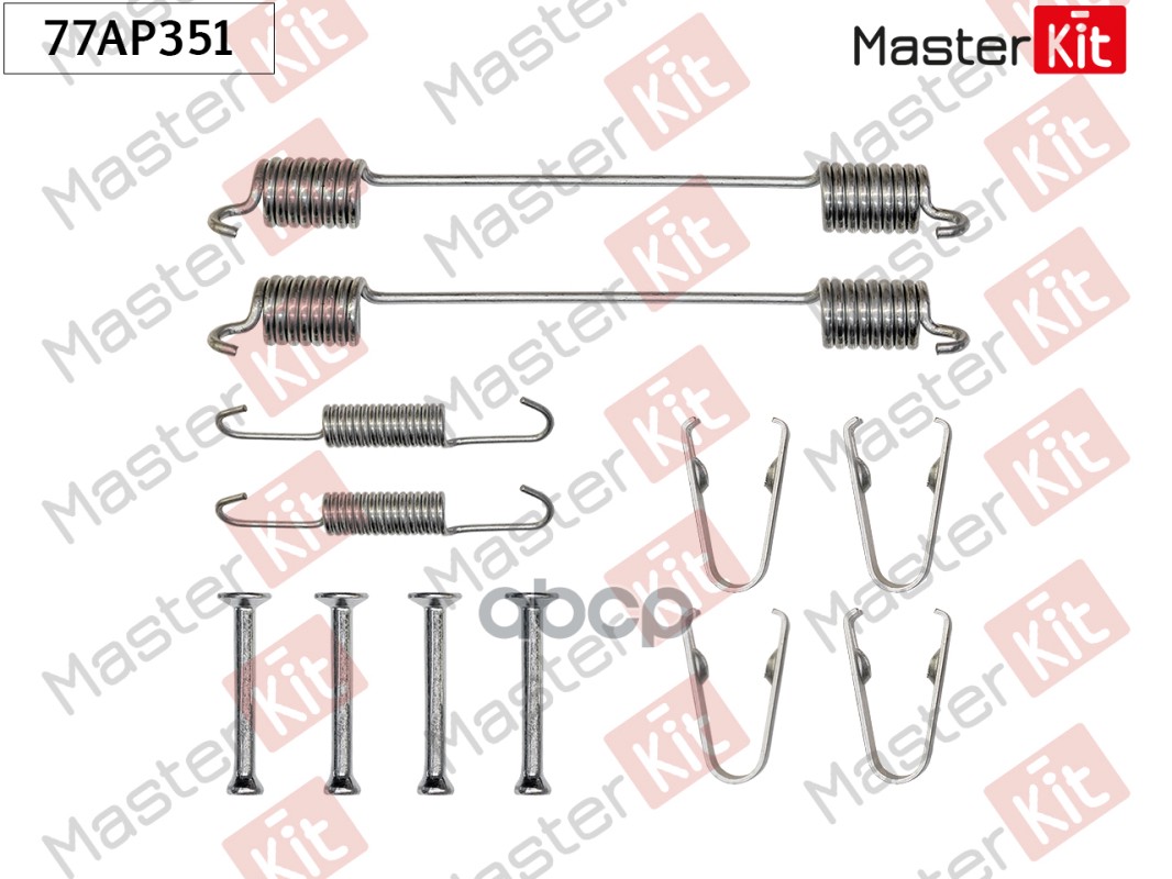 77AP351 Комплект установочный барабанных колодок Opel ASTRA H (A04) 2004-2010 MasterKit арт. 77ap351