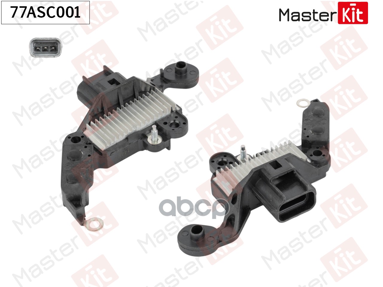 Регулятор напряжения генератора Ford Focus II(DA_,HCP,DP),Mondeo III(B5Y) 00-13 MasterKit арт. 77ASC001