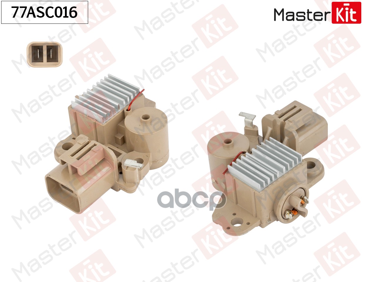 77ASC016 Регулятор напряжения генератора KIA RIO  SEPHIA  SHUMA MasterKit арт. 77asc016
