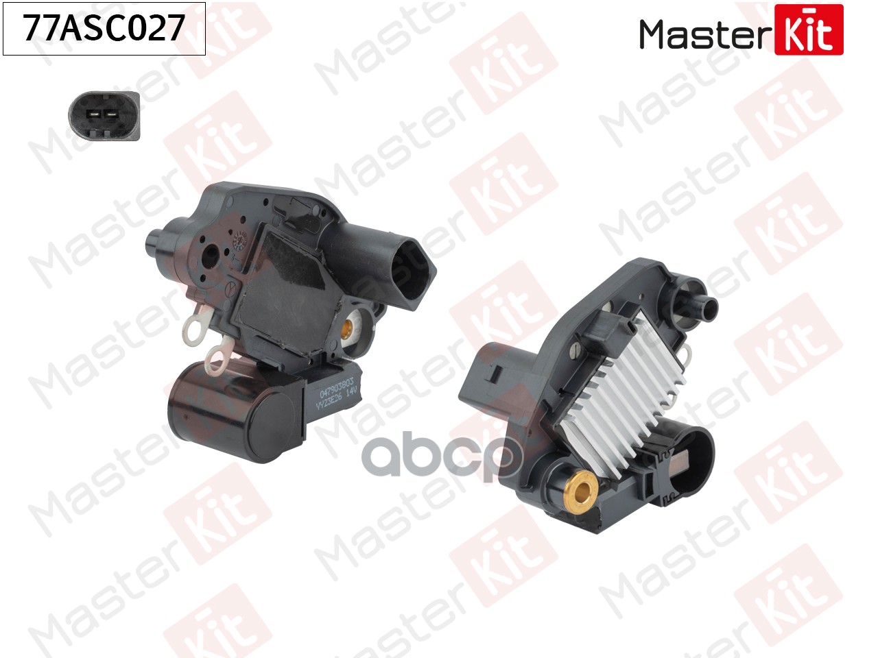 77ASC027 Регулятор напряжения генератора SKODA FABIA MasterKit арт. 77asc027