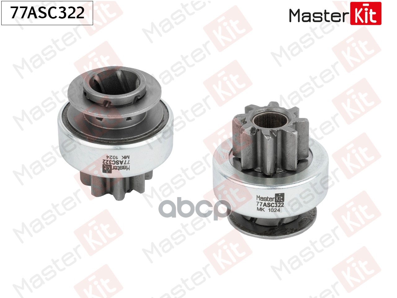 Бендикс стартера Chevrolet Aveo II(T250,T255),Spark(M300) 05-,Daewoo Matiz(M100,M150) 98- MasterKit арт. 77ASC322