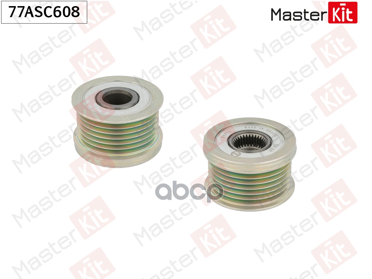 77ASC608 Шкив генератора AUDI/VW 1.4TSi 05-> MasterKit арт. 77asc608