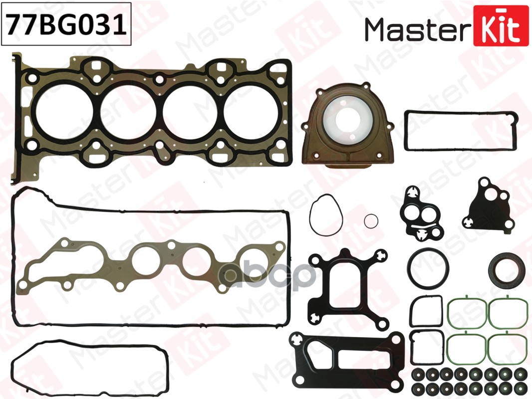 77BG031 Полный комплект прокладок ДВС Mazda 5/6(L813/L823) Ford Mondeo(CGBA/CGBB) 1.8i 16V 00-07 MasterKit арт. 77bg031