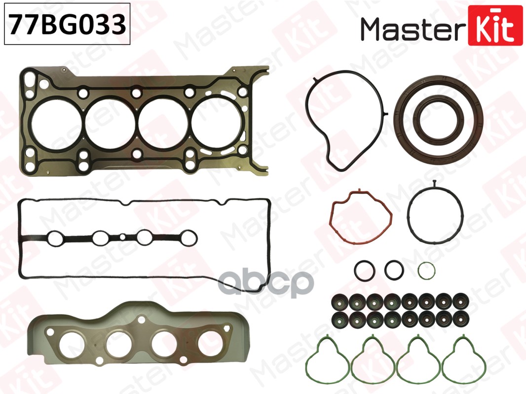 Верхний комплект прокладок ГБЦ Mazda B6ZE/Z6/ZY 1.6 16V DOHC 03- 77BG033 MasterKit арт. 77BG033
