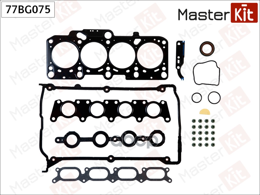 Набор прокладок верхний AUDI A4/A6 1.8/1.8T ADR/AEB/ARK/ANB/APU/AWT/AWL Masterkit 77BG075 MasterKit арт. 77BG075
